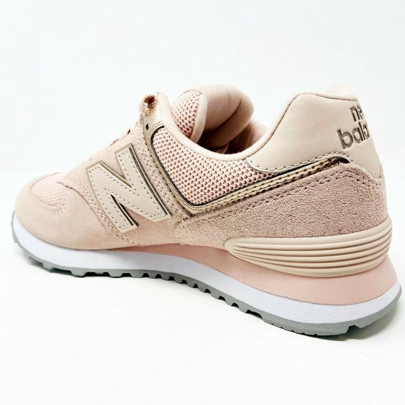 New Balance 574 Oyster Pink Womens Casual Sneakers - Picture 3 of 5